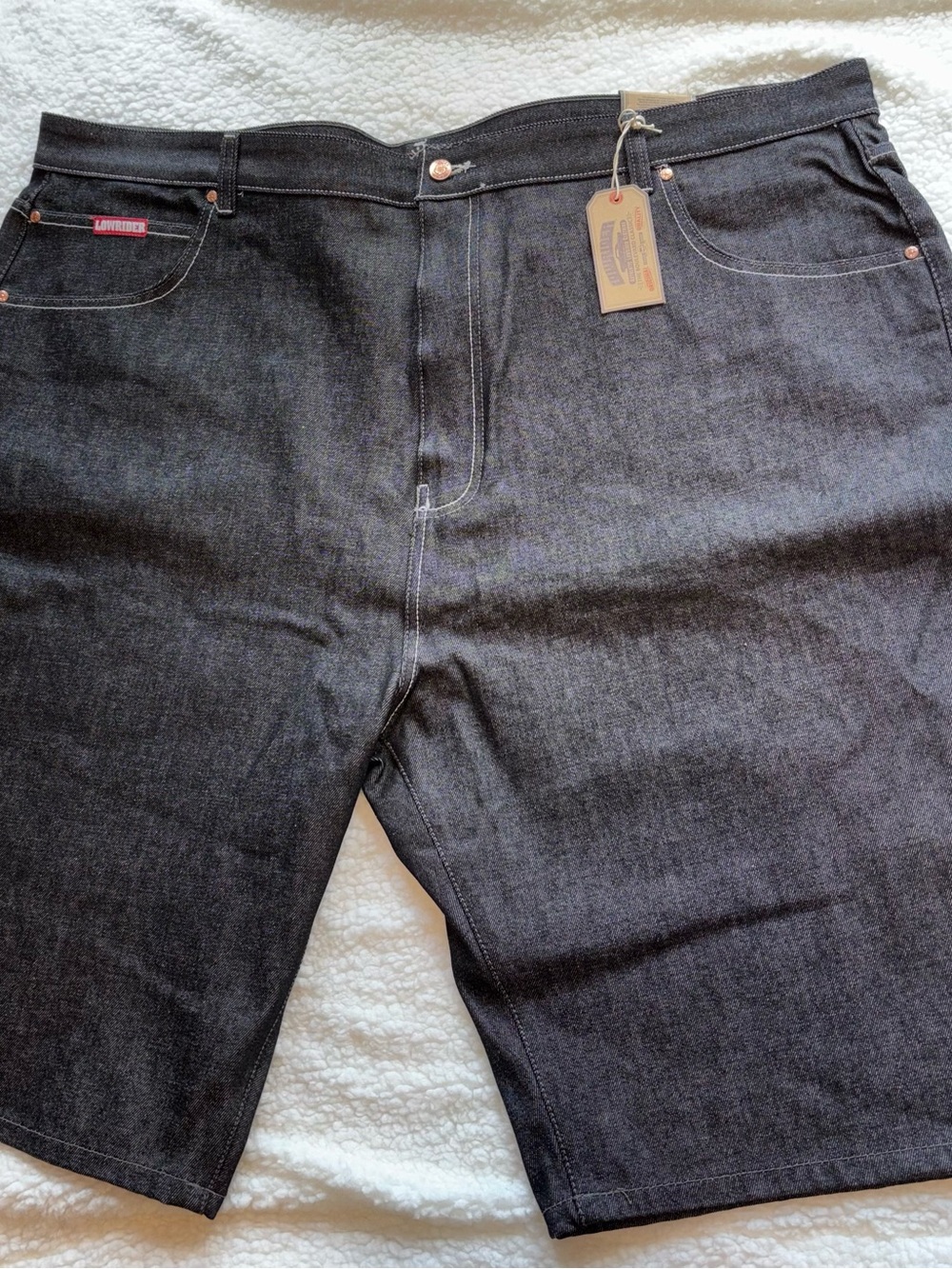 Lowrider Denim Shorts The Boulevard Classic Black Jorts Size 50 Deadstock NWT